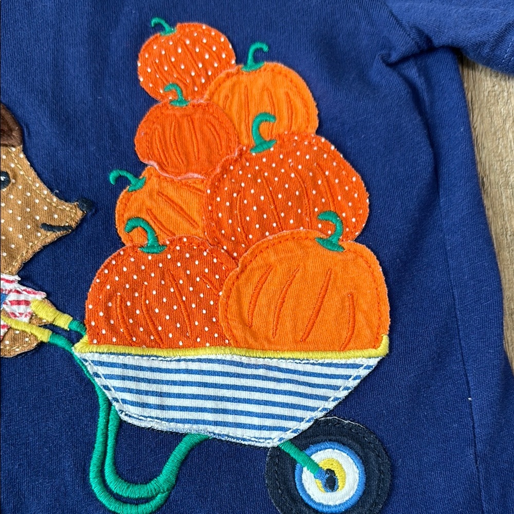 Baby Boden,Blue Kids Shirt with Hedgehog Design - Picture 4 of 9